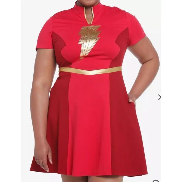 DC Comics Shazam! Fury Of The Gods Mary Cosplay Dress Plus Size 2 Nwt - Picture 1 of 9
